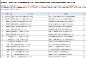 ���ƌ�����V�X�e���̊��p�ۑ萮���V�[�g�̃C���[�W